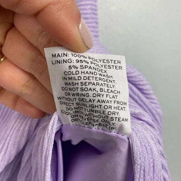 RUMER The Label Reverie Penelope Mini Bodycon Dress Lilac - Picture 7 of 9